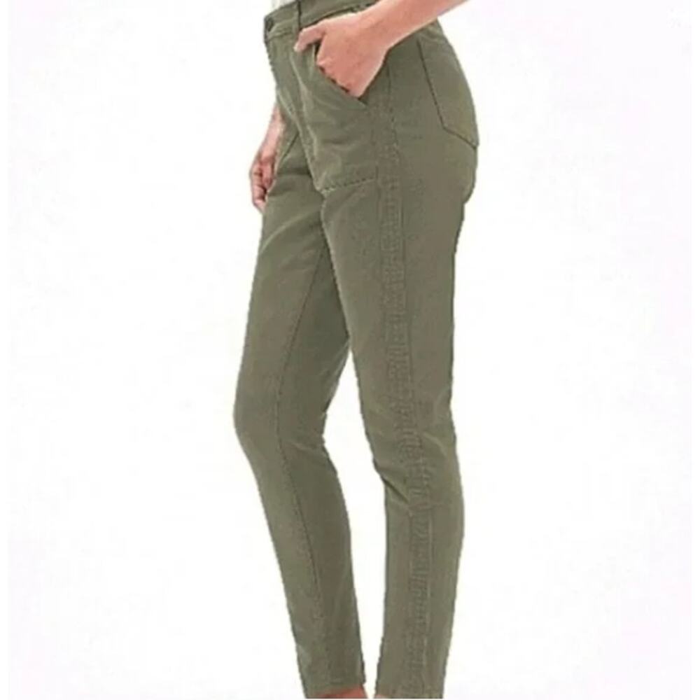 Banana Republic Factory Olive Utility Mid Rise Skinny Fit Pants Size 4/27